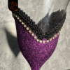 Taça decorada glitter roxa - Imagem 2