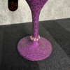 Taça decorada glitter roxa - Imagem 4